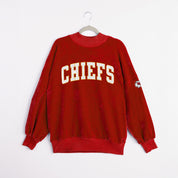 KANSAS CITY CHIEFS MAKE A MOVE MOCK NECK CHENILLE PULLOVER