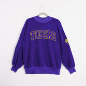 LSU TIGERS MAKE A MOVE MOCK NECK CHENILLE PULLOVER