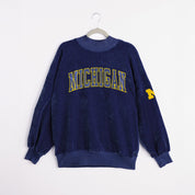 MICHIGAN WOLVERINES MAKE A MOVE MOCK NECK CHENILLE PULLOVER