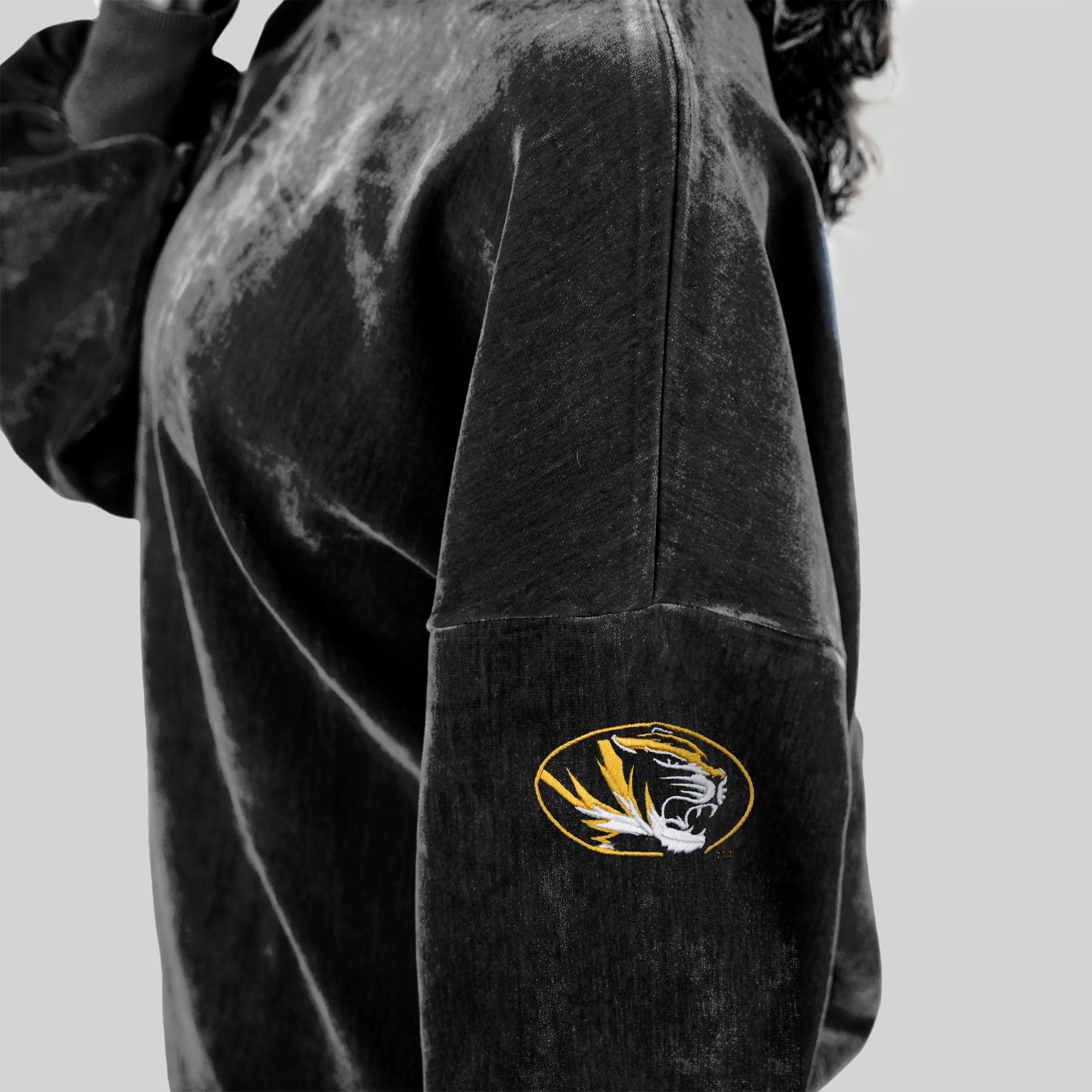 MISSOURI TIGERS MAKE A MOVE MOCK NECK CHENILLE PULLOVER