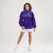 MINNESOTA VIKINGS MAKE A MOVE MOCK NECK CHENILLE PULLOVER