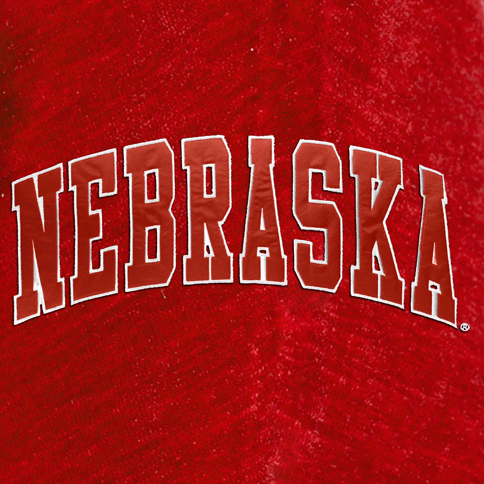 NEBRASKA CORNHUSKERS MAKE A MOVE MOCK NECK CHENILLE PULLOVER