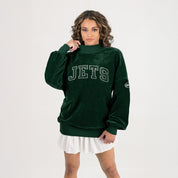 NEW YORK JETS MAKE A MOVE MOCK NECK CHENILLE PULLOVER