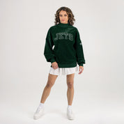 NEW YORK JETS MAKE A MOVE MOCK NECK CHENILLE PULLOVER