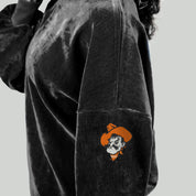 OKLAHOMA STATE COWBOYS MAKE A MOVE MOCK NECK CHENILLE PULLOVER