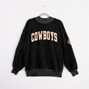 OKLAHOMA STATE COWBOYS MAKE A MOVE MOCK NECK CHENILLE PULLOVER