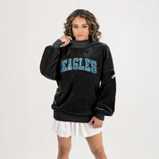 PHILADELPHIA EAGLES MAKE A MOVE MOCK NECK CHENILLE PULLOVER