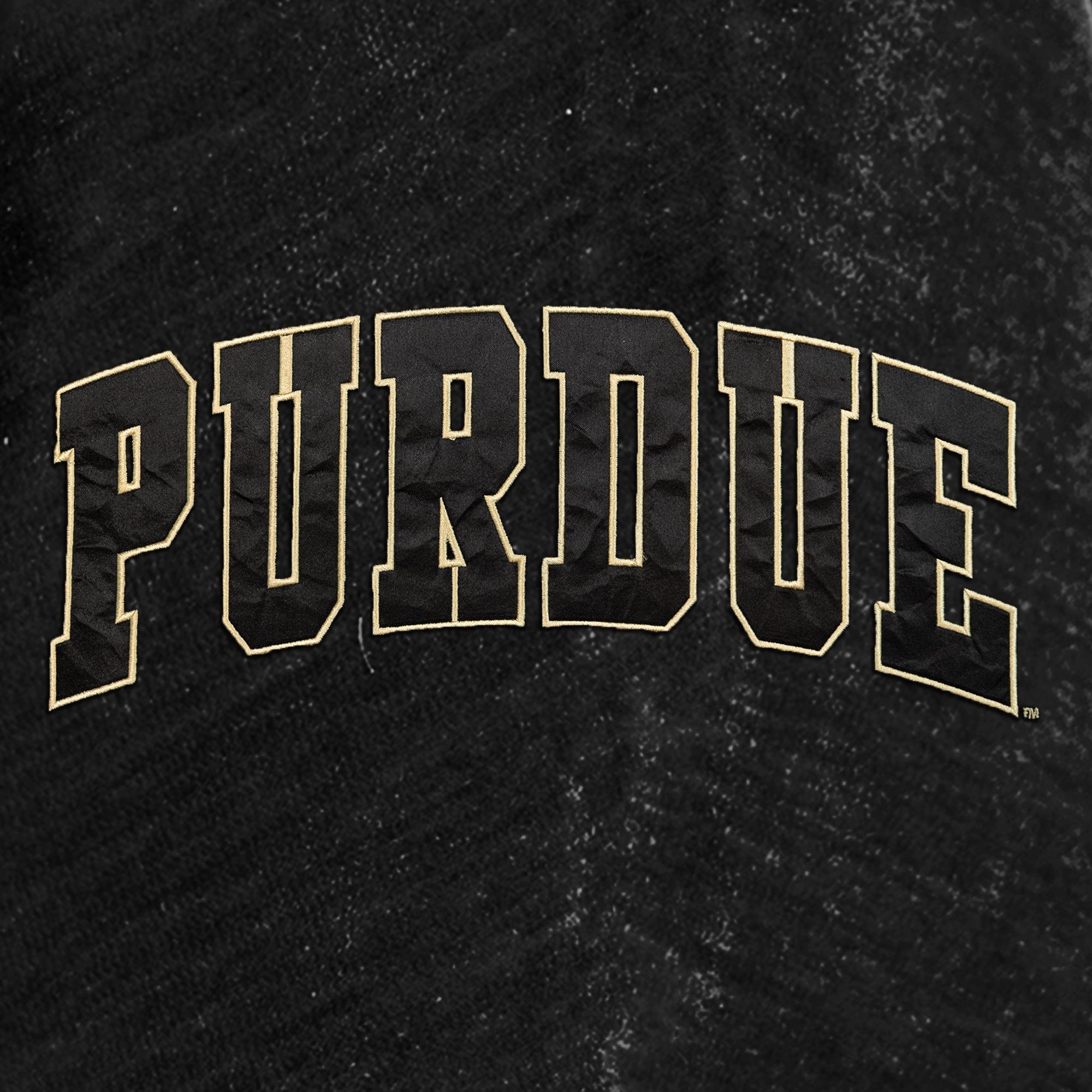 PURDUE BOILERMAKERS MAKE A MOVE MOCK NECK CHENILLE PULLOVER
