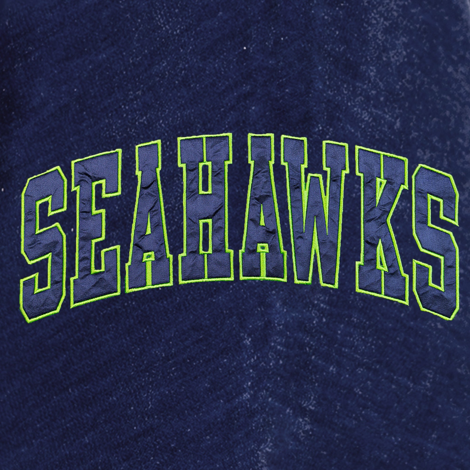 SEATTLE SEAHAWKS MAKE A MOVE MOCK NECK CHENILLE PULLOVER