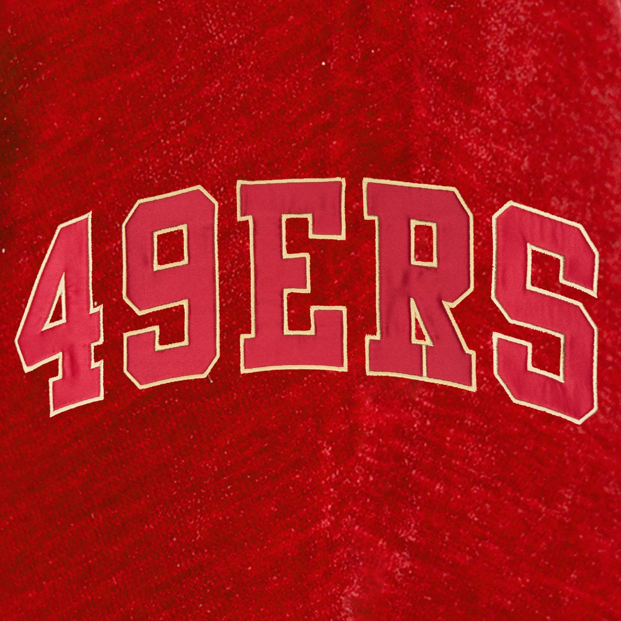 SAN FRANCISCO 49ERS MAKE A MOVE MOCK NECK CHENILLE PULLOVER