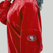 SAN FRANCISCO 49ERS MAKE A MOVE MOCK NECK CHENILLE PULLOVER
