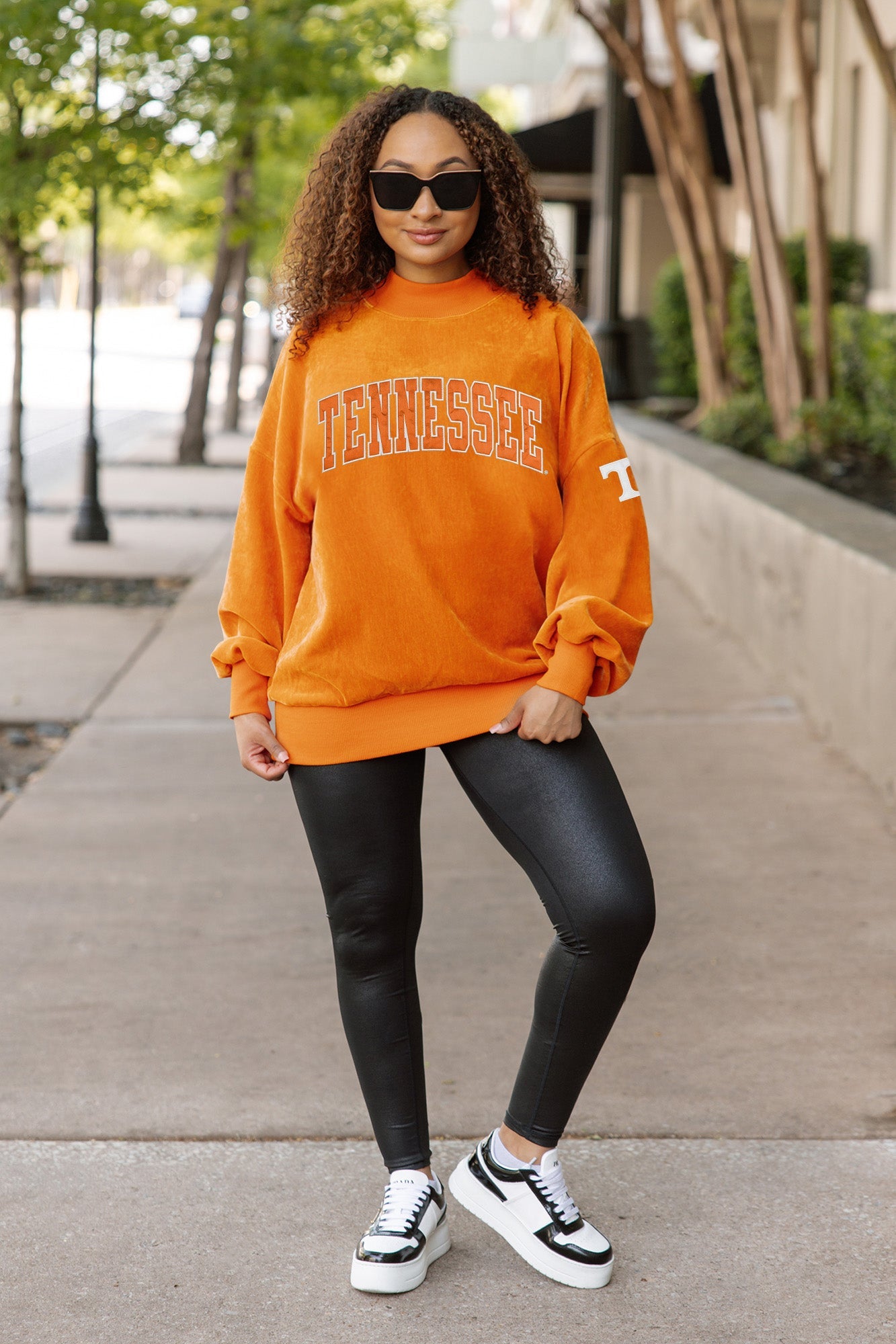 Tennessee Orange Mock Neck Chenille Pullover | Gameday Couture - SOHO