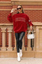 OHIO STATE BUCKEYES MAKE A MOVE MOCK NECK CHENILLE PULLOVER