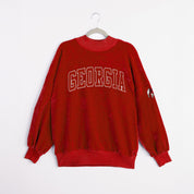 GEORGIA BULLDOGS MAKE A MOVE MOCK NECK CHENILLE PULLOVER