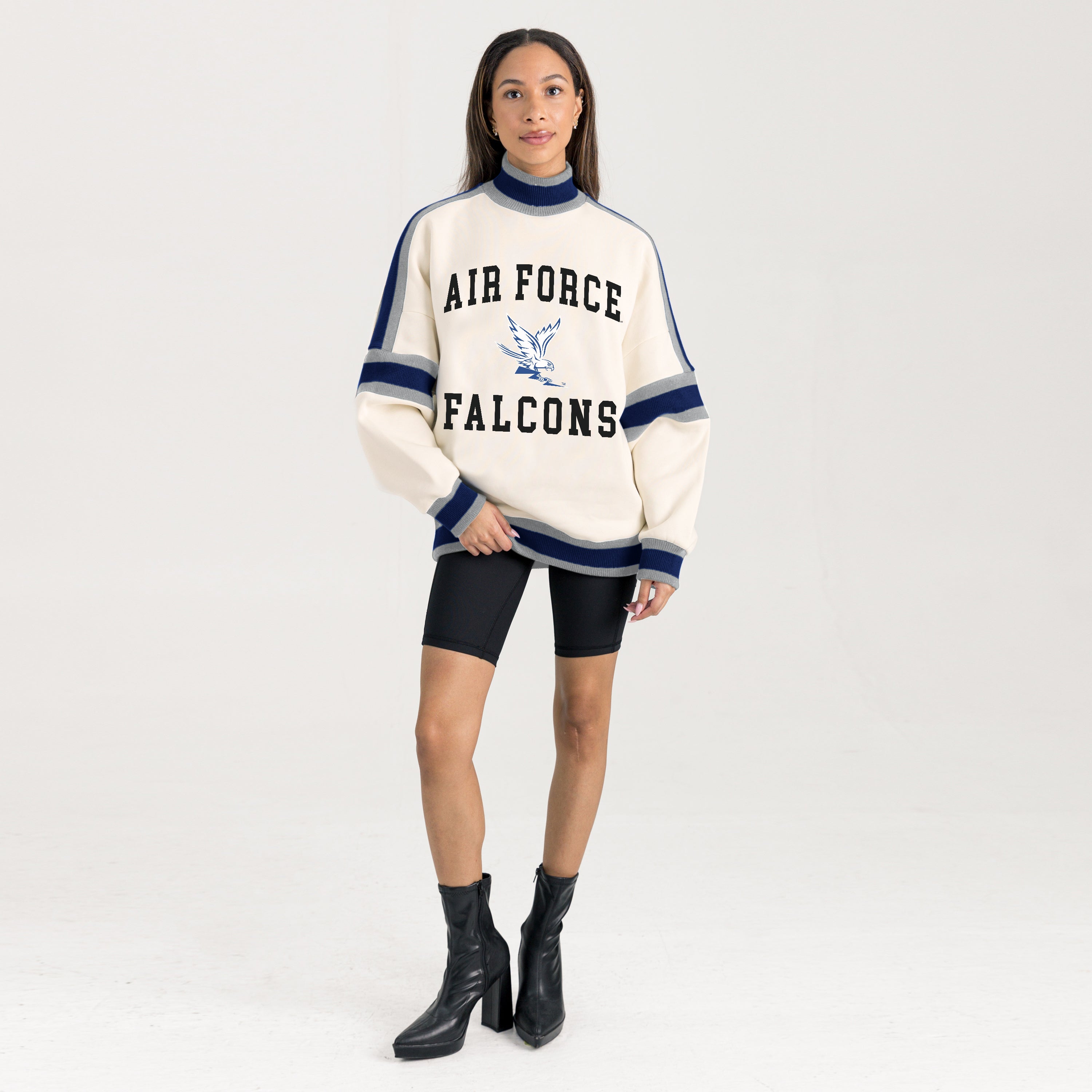AIR FORCE FALCONS VIVID MOTION COLORBLOCK TURTLENECK PULLOVER