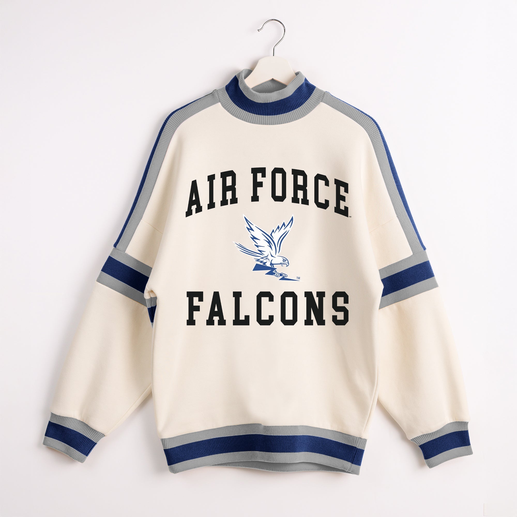 AIR FORCE FALCONS VIVID MOTION COLORBLOCK TURTLENECK PULLOVER