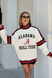 ALABAMA CRIMSON TIDE VIVID MOTION COLORBLOCK TURTLENECK PULLOVER