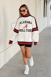 ALABAMA CRIMSON TIDE VIVID MOTION COLORBLOCK TURTLENECK PULLOVER
