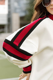 ATLANTA FALCONS VIVID MOTION COLORBLOCK TURTLENECK PULLOVER