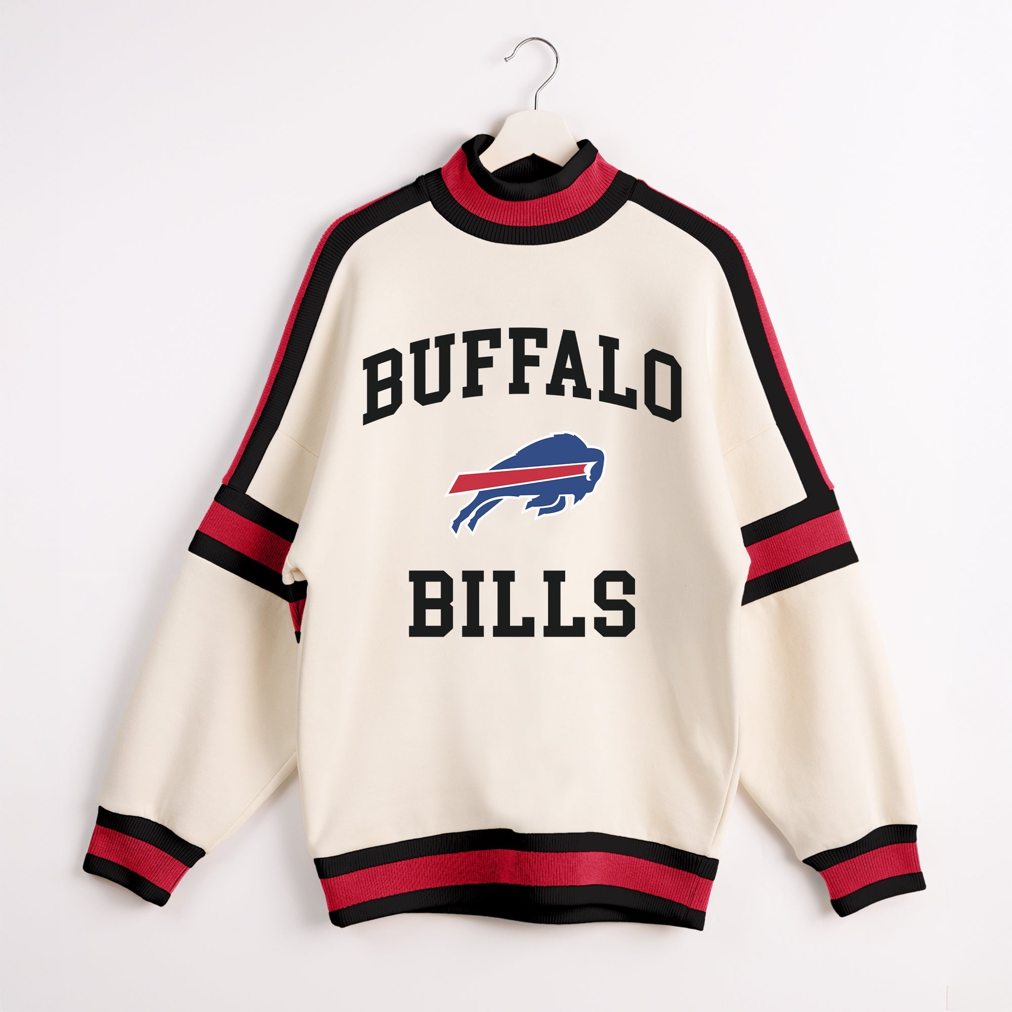 BUFFALO BILLS VIVID MOTION COLORBLOCK TURTLENECK PULLOVER
