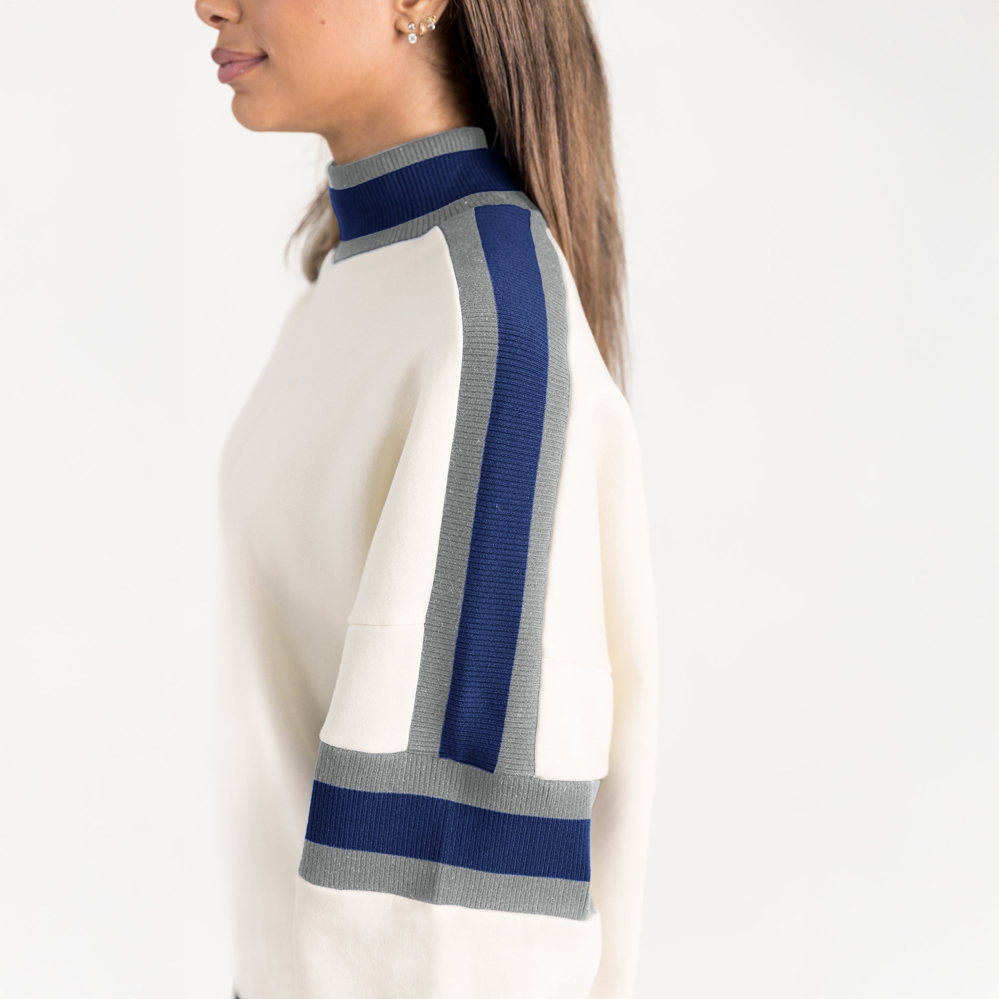 BYU COUGARS VIVID MOTION COLORBLOCK TURTLENECK PULLOVER