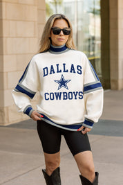 DALLAS COWBOYS VIVID MOTION COLORBLOCK TURTLENECK PULLOVER
