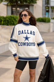 DALLAS COWBOYS VIVID MOTION COLORBLOCK TURTLENECK PULLOVER
