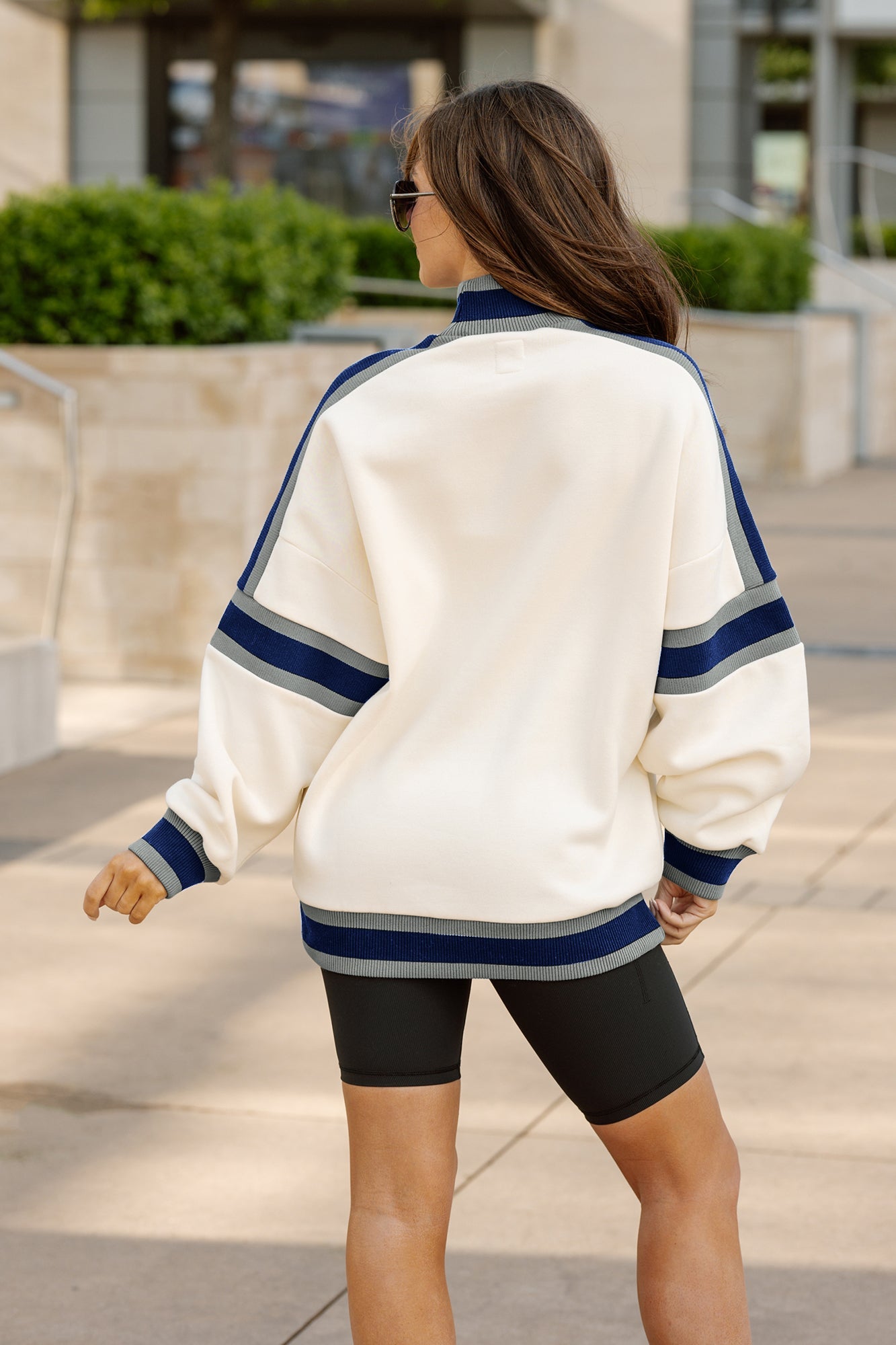 DALLAS COWBOYS VIVID MOTION COLORBLOCK TURTLENECK PULLOVER