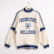 FRESNO STATE BULLDOGS VIVID MOTION COLORBLOCK TURTLENECK PULLOVER