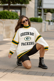 GREEN BAY PACKERS VIVID MOTION COLORBLOCK TURTLENECK PULLOVER