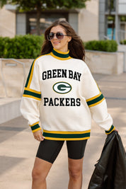 GREEN BAY PACKERS VIVID MOTION COLORBLOCK TURTLENECK PULLOVER