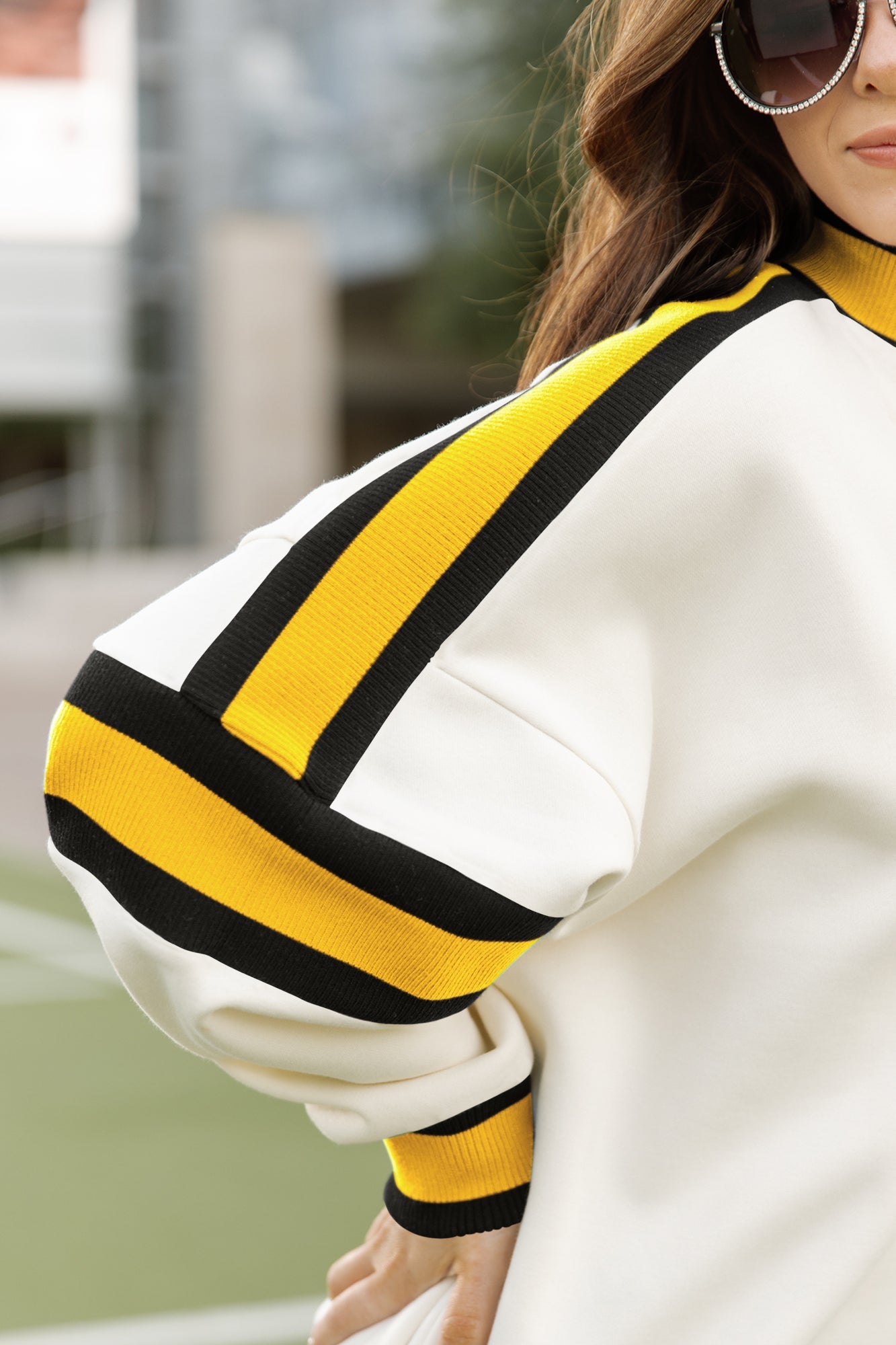 GREEN BAY PACKERS VIVID MOTION COLORBLOCK TURTLENECK PULLOVER