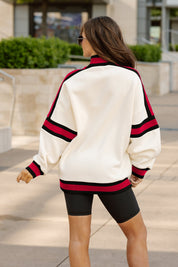 KANSAS CITY CHIEFS VIVID MOTION COLORBLOCK TURTLENECK PULLOVER