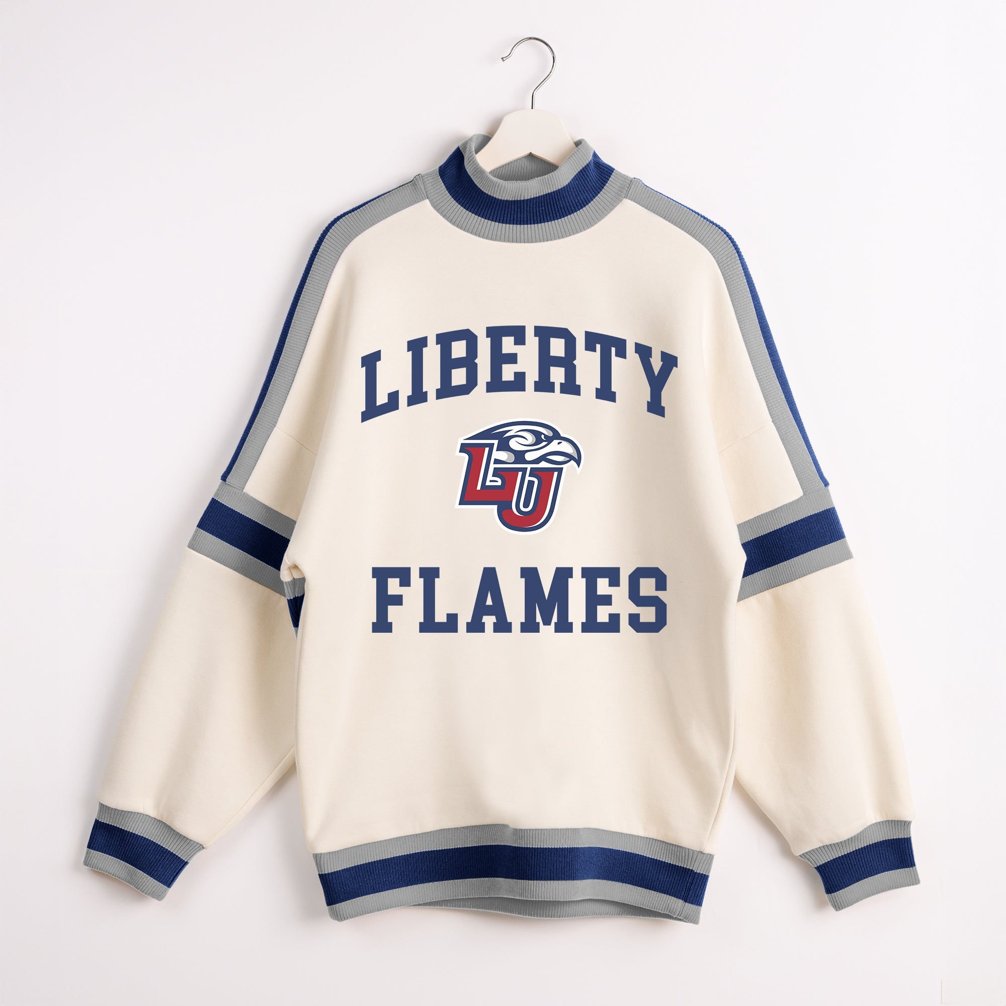 LIBERTY FLAMES VIVID MOTION COLORBLOCK TURTLENECK PULLOVER