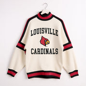 LOUISVILLE CARDINALS VIVID MOTION COLORBLOCK TURTLENECK PULLOVER