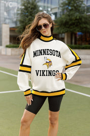 MINNESOTA VIKINGS VIVID MOTION COLORBLOCK TURTLENECK PULLOVER