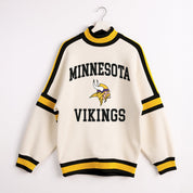 MINNESOTA VIKINGS VIVID MOTION COLORBLOCK TURTLENECK PULLOVER