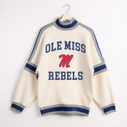OLE MISS REBELS VIVID MOTION COLORBLOCK TURTLENECK PULLOVER