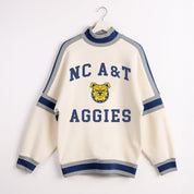 NORTH CAROLINA A&T STATE AGGIES VIVID MOTION COLORBLOCK TURTLENECK PULLOVER