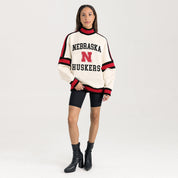 NEBRASKA CORNHUSKERS VIVID MOTION COLORBLOCK TURTLENECK PULLOVER