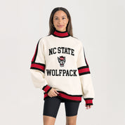 NORTH CAROLINA STATE WOLFPACK VIVID MOTION COLORBLOCK TURTLENECK PULLOVER