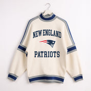 NEW ENGLAND PATRIOTS VIVID MOTION COLORBLOCK TURTLENECK PULLOVER