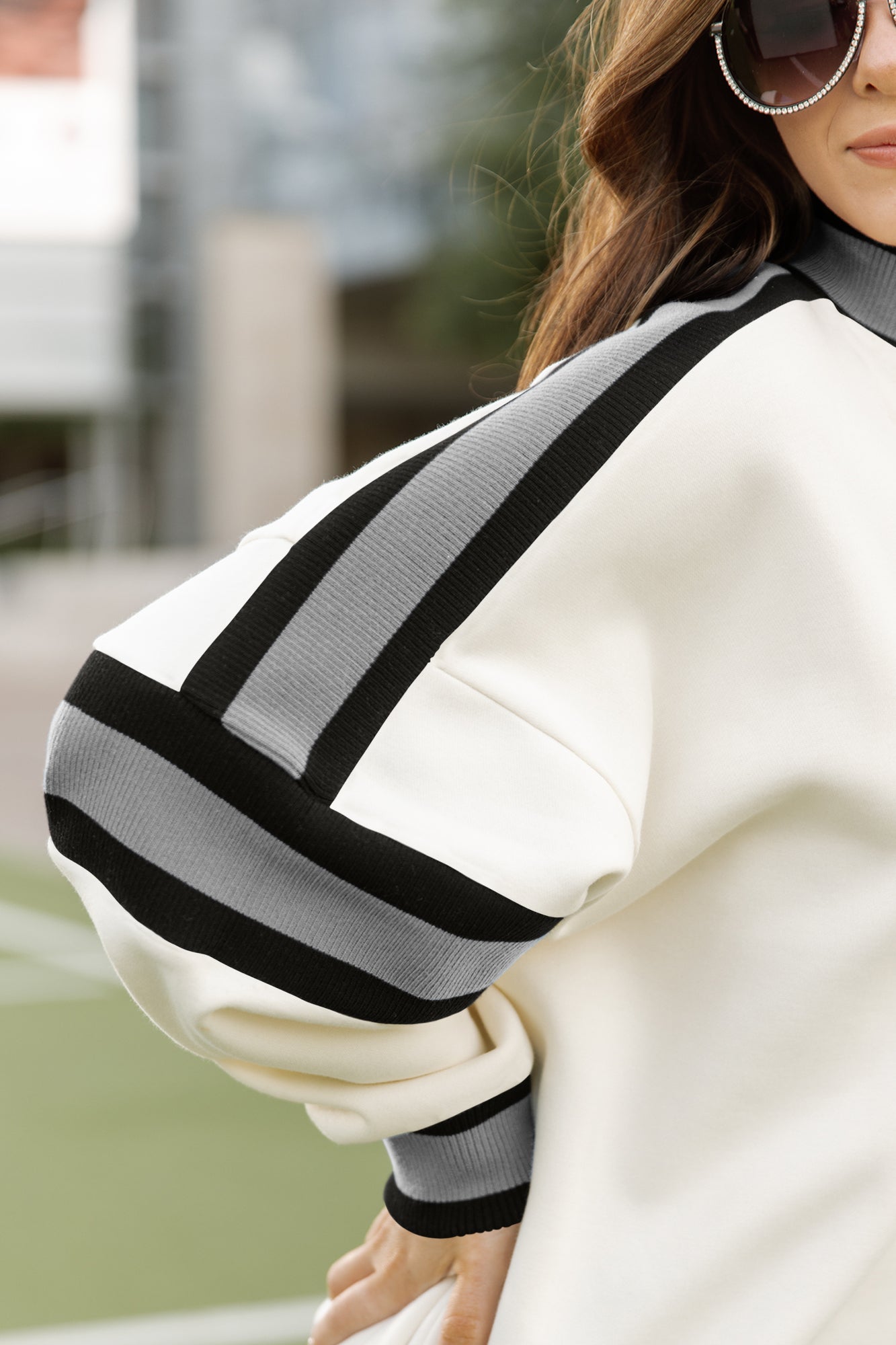 NEW YORK JETS VIVID MOTION COLORBLOCK TURTLENECK PULLOVER