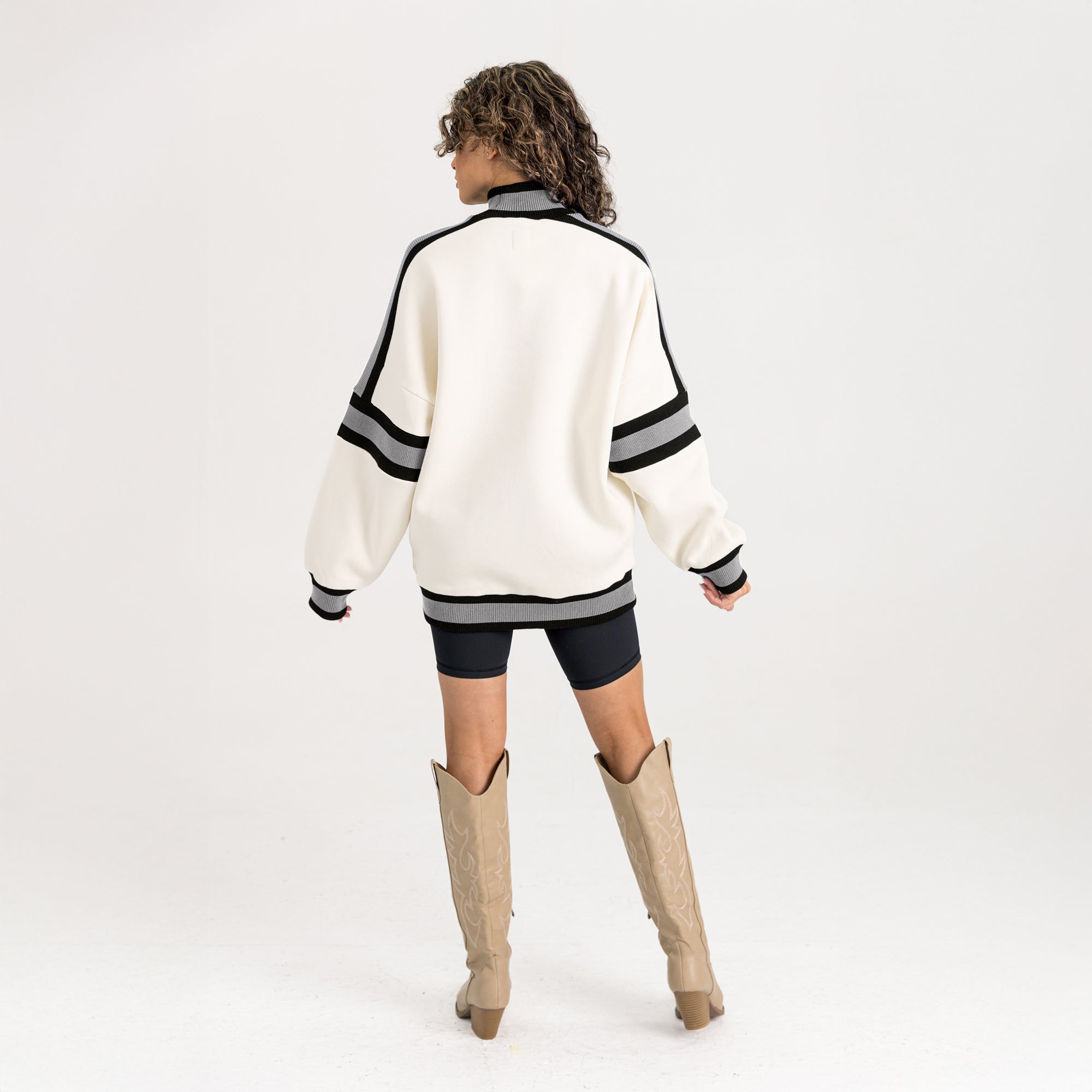 NEW YORK JETS VIVID MOTION COLORBLOCK TURTLENECK PULLOVER