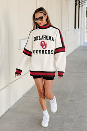 OKLAHOMA SOONERS VIVID MOTION COLORBLOCK TURTLENECK PULLOVER