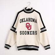 OKLAHOMA SOONERS VIVID MOTION COLORBLOCK TURTLENECK PULLOVER