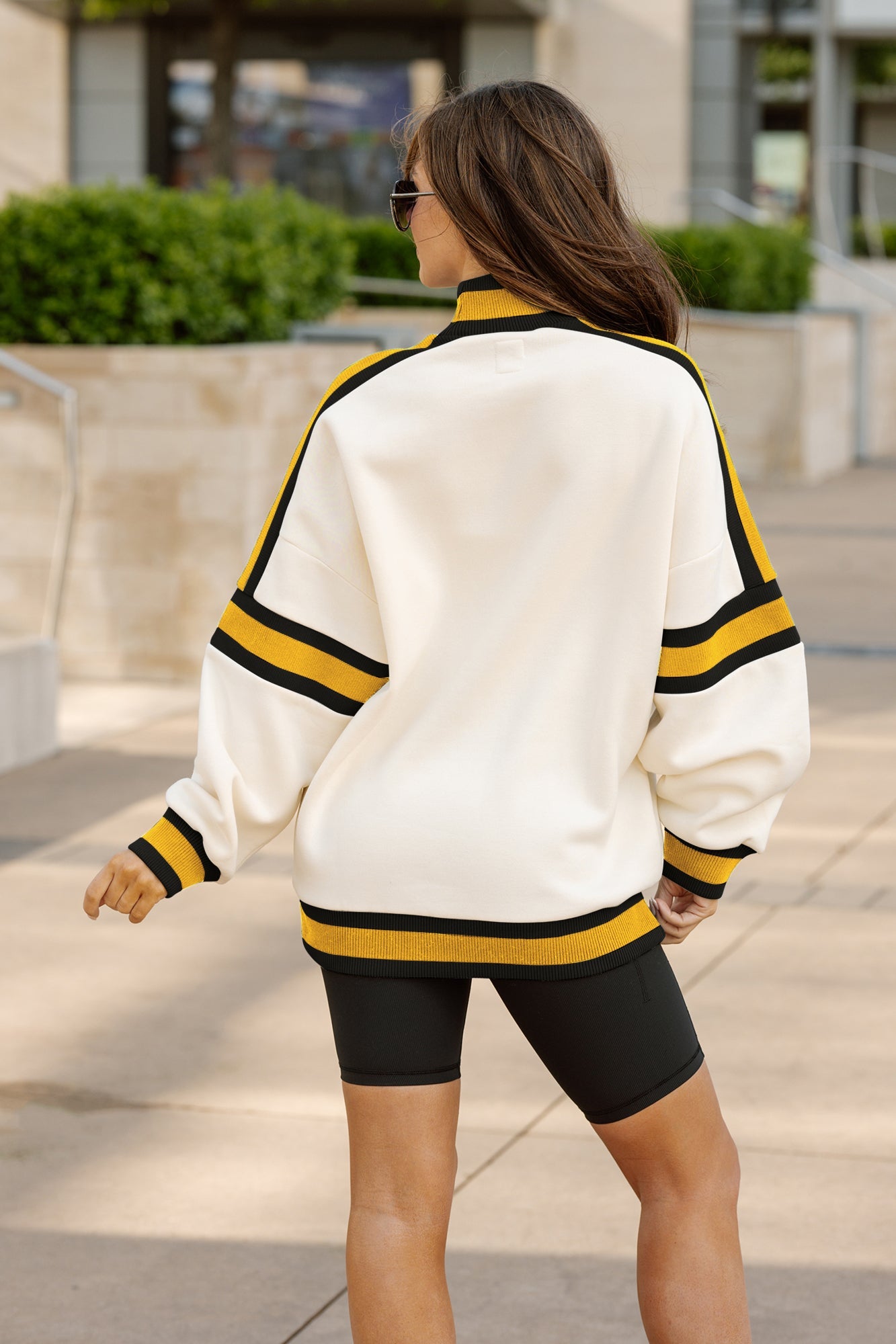 PITTSBURGH STEELERS VIVID MOTION COLORBLOCK TURTLENECK PULLOVER