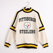 PITTSBURGH STEELERS VIVID MOTION COLORBLOCK TURTLENECK PULLOVER