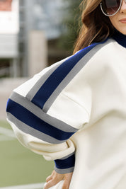 SEATTLE SEAHAWKS VIVID MOTION COLORBLOCK TURTLENECK PULLOVER