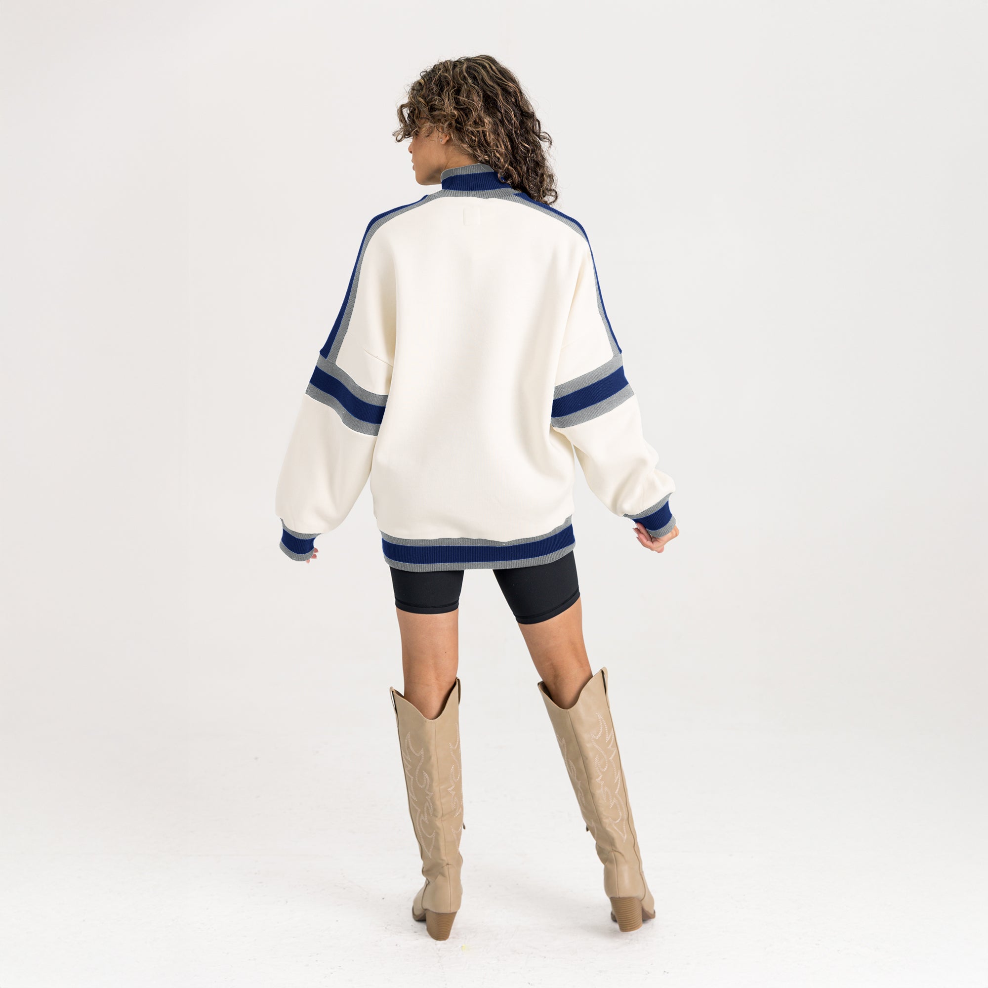 SEATTLE SEAHAWKS VIVID MOTION COLORBLOCK TURTLENECK PULLOVER